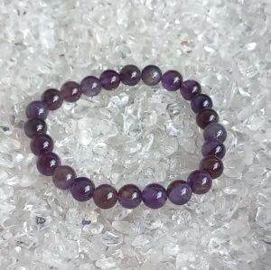 Amethist 8 mm kralen armband