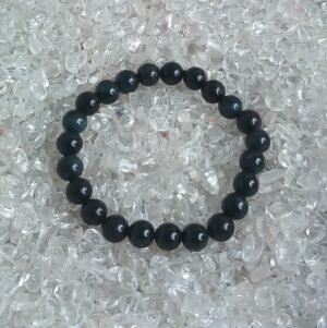 Blauwe tijgeroog 8 mm kralen armband