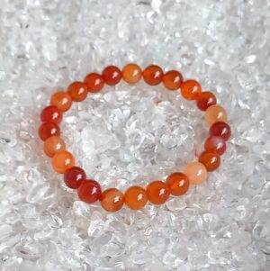 Carneool 8 mm kralen armband