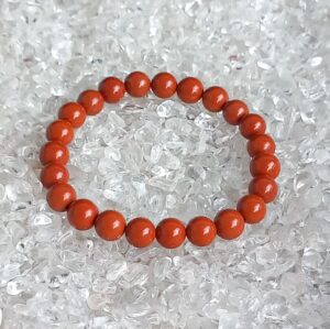 Rode jaspis 8 mm kralen armband