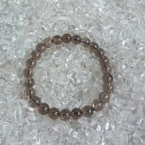 Rookkwarts 8 mm kralen armband