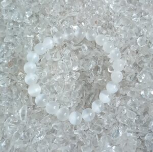 Seleniet 8 mm kralen armband