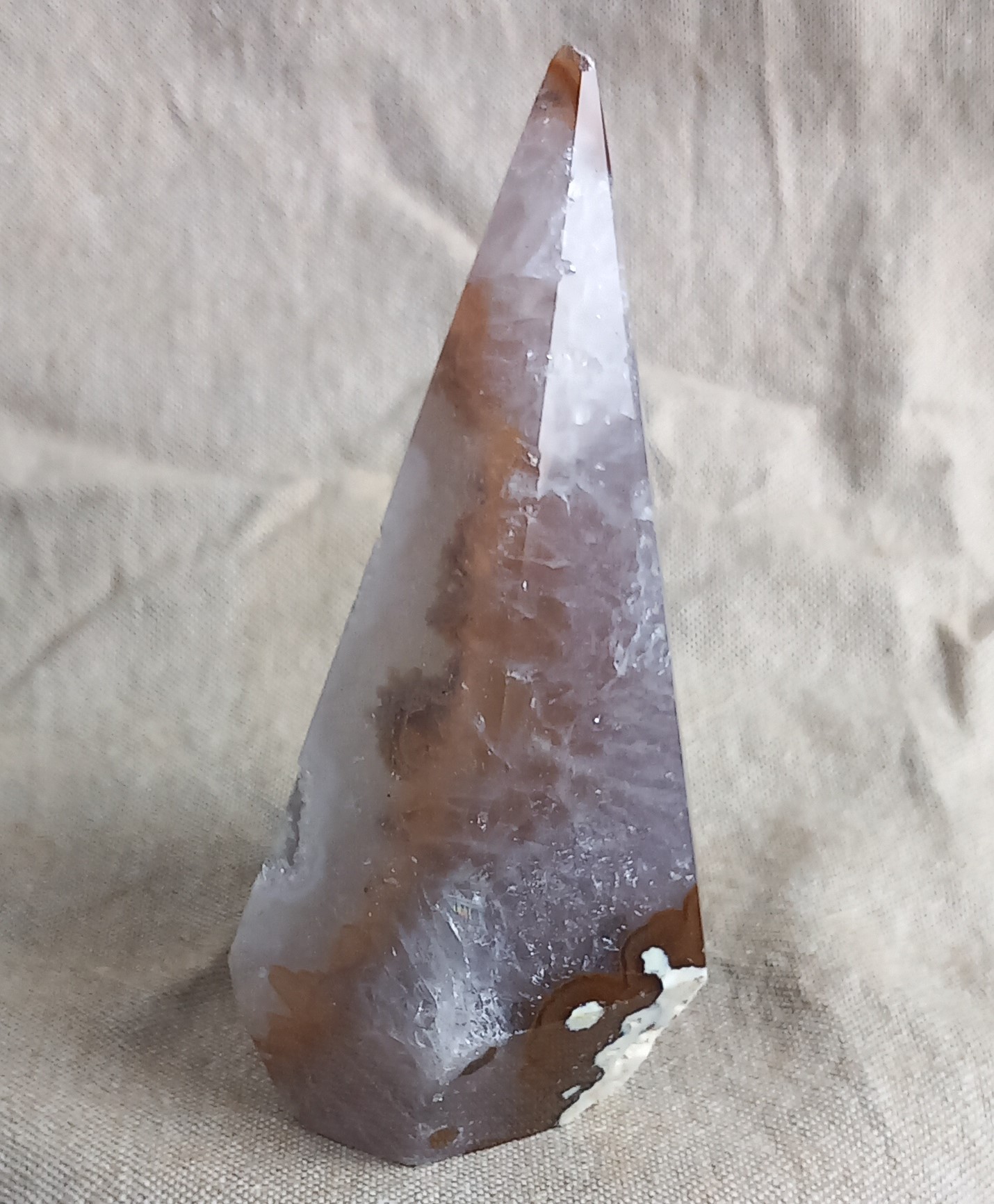 Diamantvormige druzy agaat